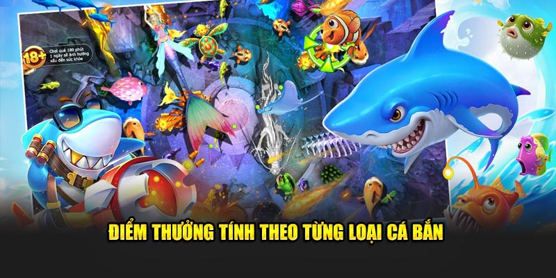 Điểm thưởng tính theo từng loại cá